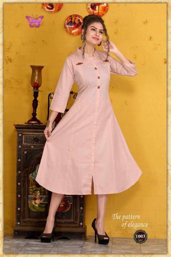 Pari Flora-Cotton-Satin-Kurti